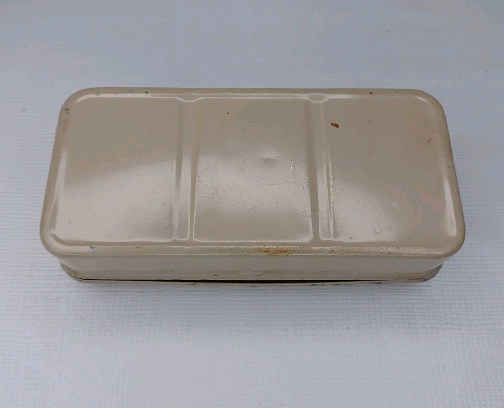 Vintage Sewing Machine Accessories Empty Tin Box