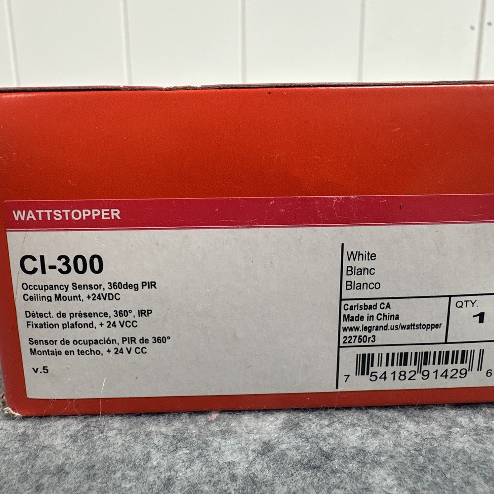 Legrand Wattstopper CI-300 Ceiling Occupancy Sensor 360° 24VDC