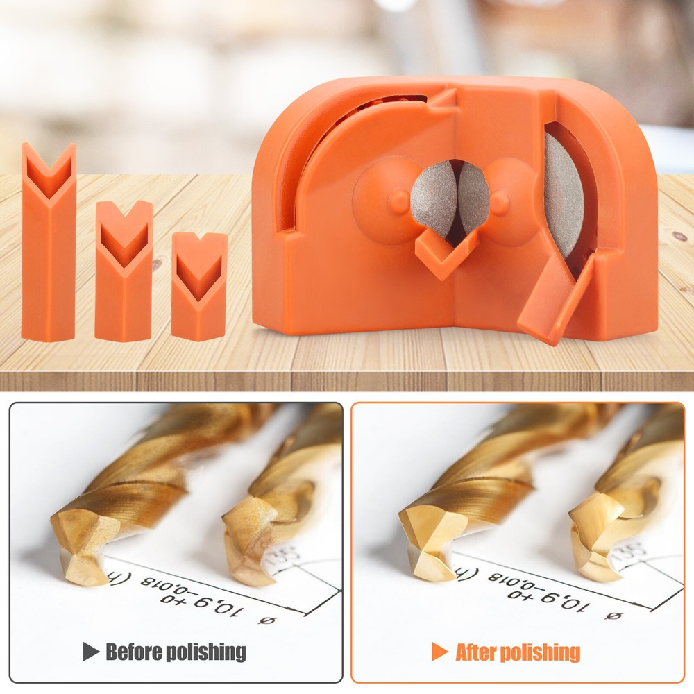 Portable Multipurpose Drill Bit Grinding Sharpener Twisted Drill Bit Grinder USA