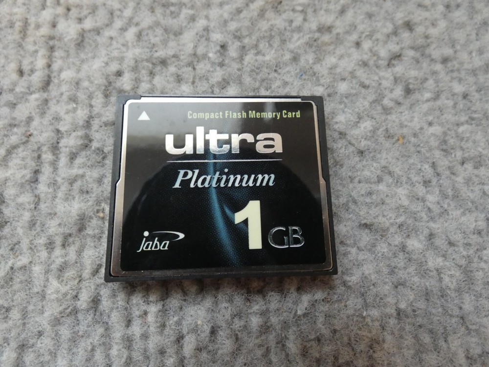 JABA UILTRA PLATINUM 1GB COMPACT FLASH MEMORY CARD