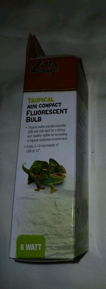 NEW Zilla Mini Compact Fluorescent Bulb Tropical G9 socket 6 watt