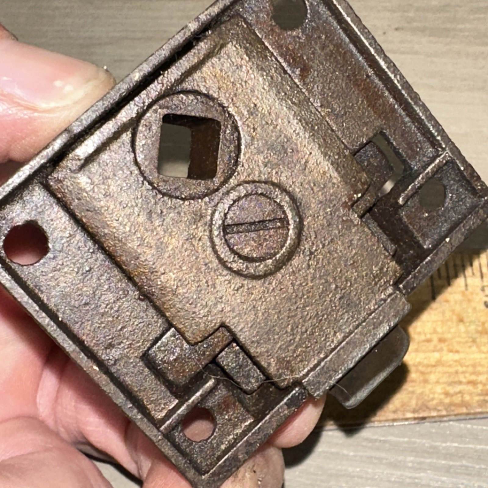 Antique Cast iron Eastlake Victorian Screen Door Latch Beautiful!!