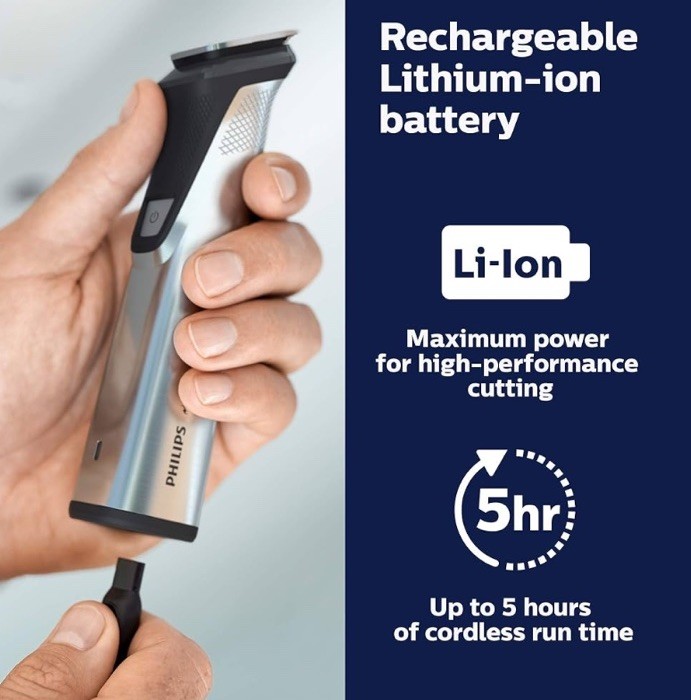 Philips Norelco Multigroom 7000, 19pc Grooming Kit w/ Trimmer MG7910/49 -NEW #p3