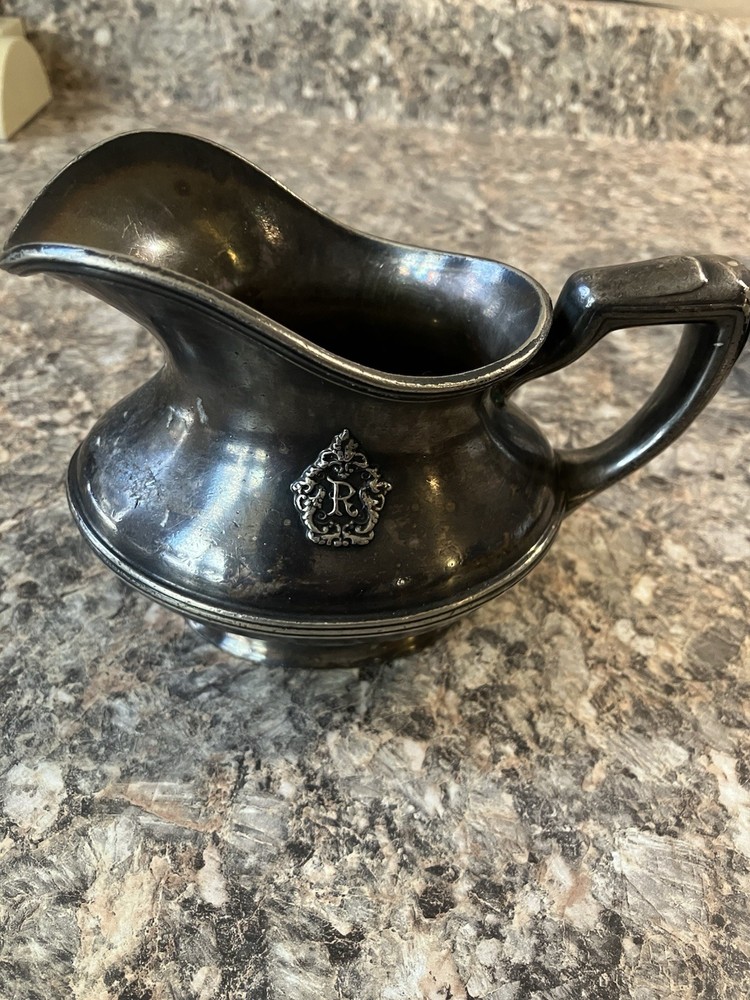 antique silver creamer pitcher