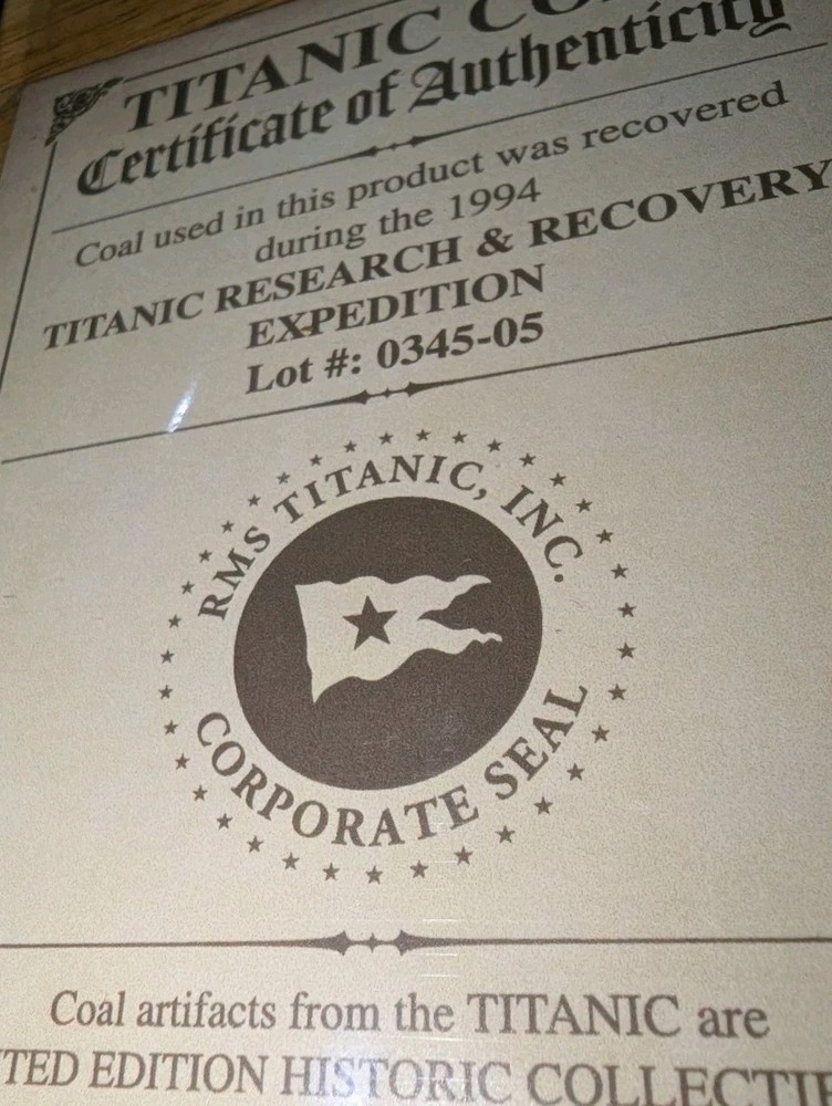 Titanic Coal In Case