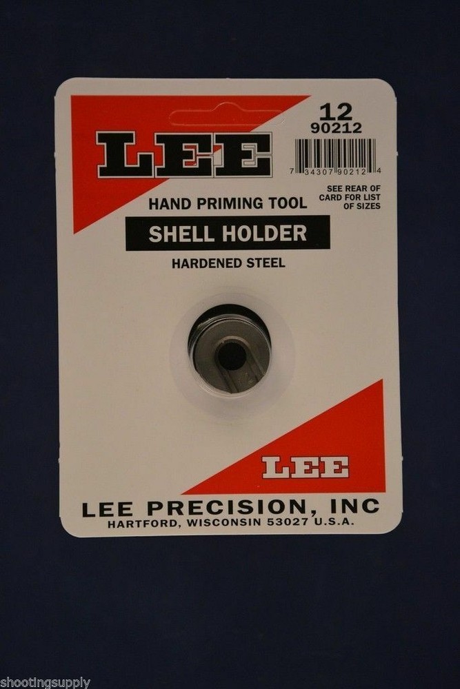 LEE 90212 Hand Priming Tool Shell Holder #12 New in Package #90212