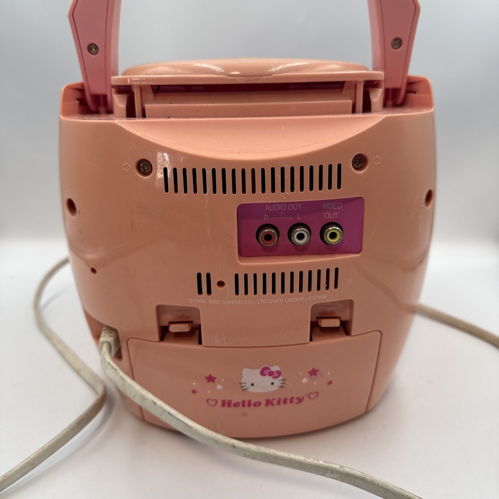 2002 Hello Kitty CDG CD Player and Karaoke Machine HK101 Missing Microphone