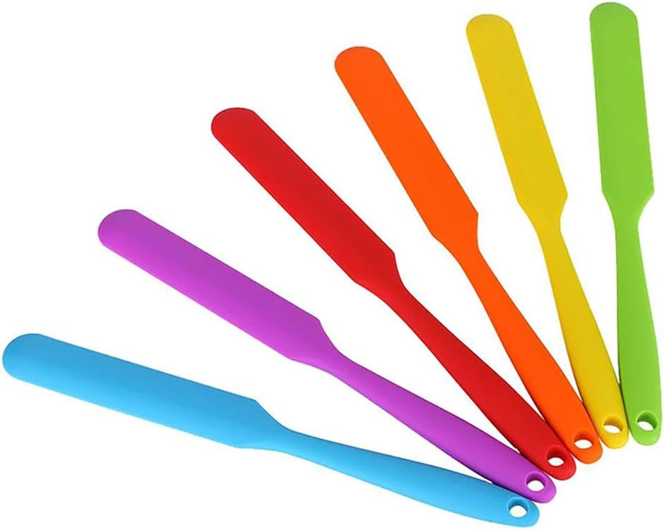 Small Silicone Spatulas Bulk for Kitchen, Baking, Cake small, large, 6 colors