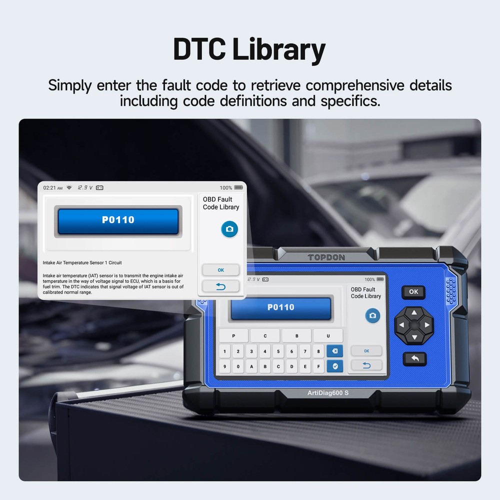 2026 TOPDON AD600S OBD2 Scanner Auto Diagnostic Tool Engine ABS SRS Code Reader