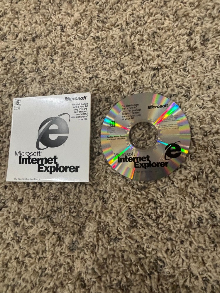 VINTAGE MICROSOFT INTERNET EXPLORER 4.0 CD ROM 1995