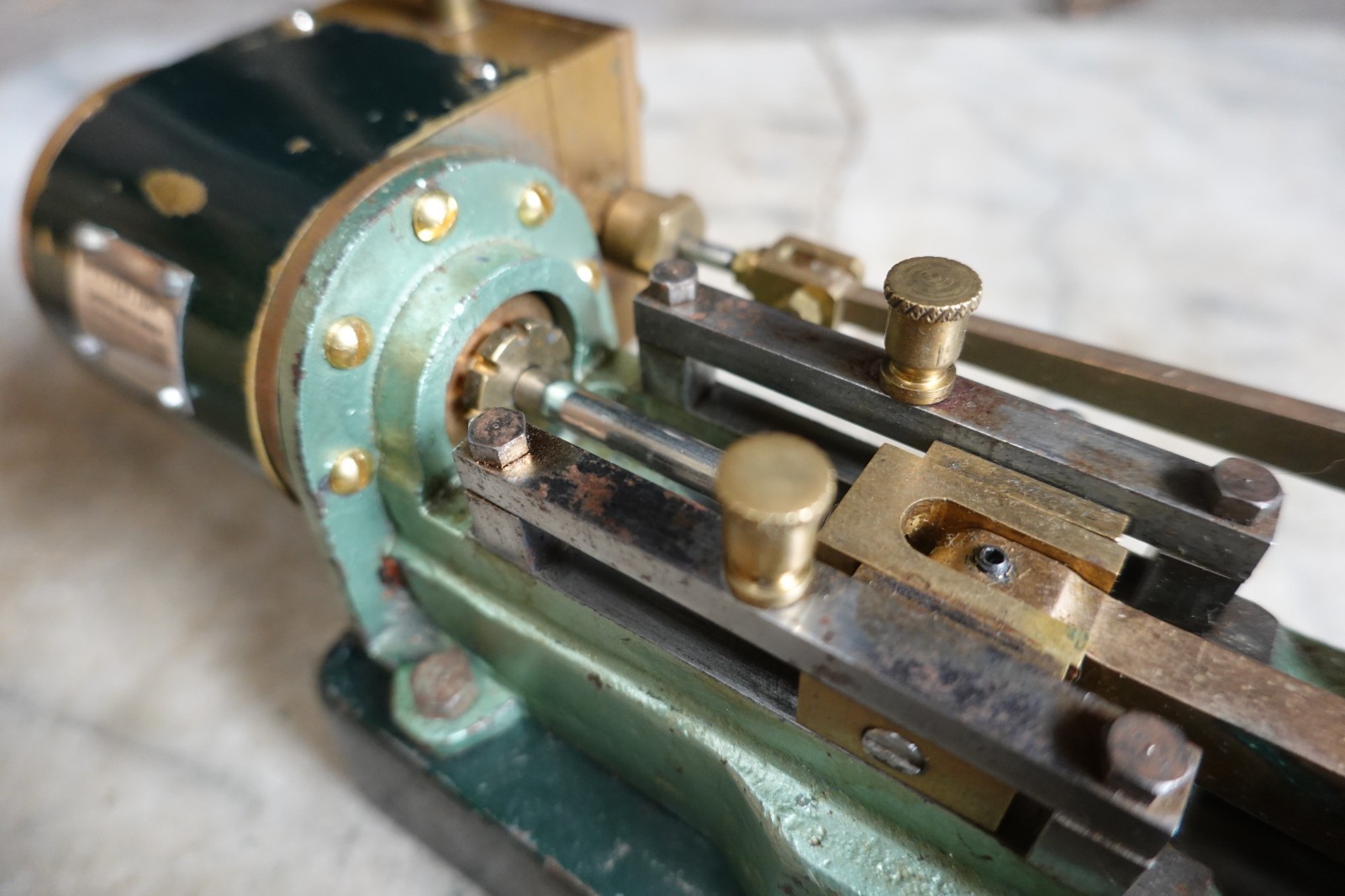 Antique RARE WORTHINGTON CENTER THROW LIVE STEAM ENGINE ADJUSTABLE VALVE 1882