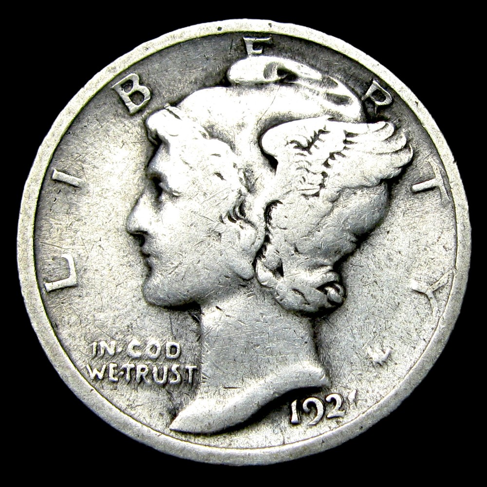 1921 Mercury Dime Silver ---- Nice Coin ---- #937K