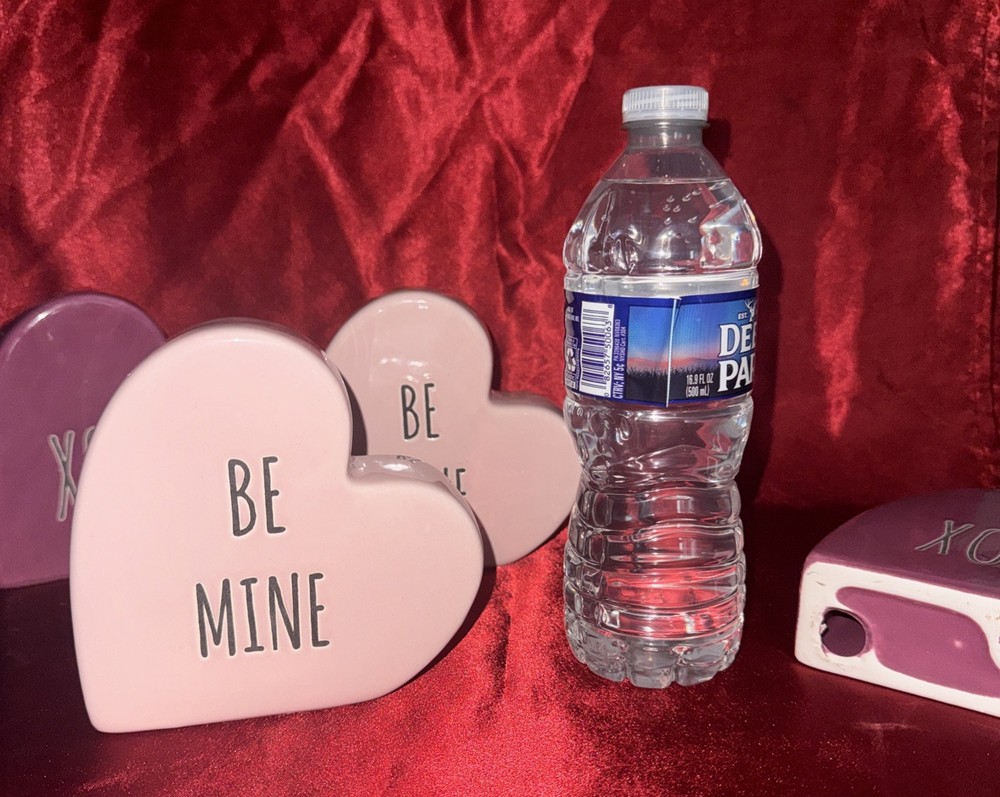 Be Mine Ceramic Heart Decoration - Pink