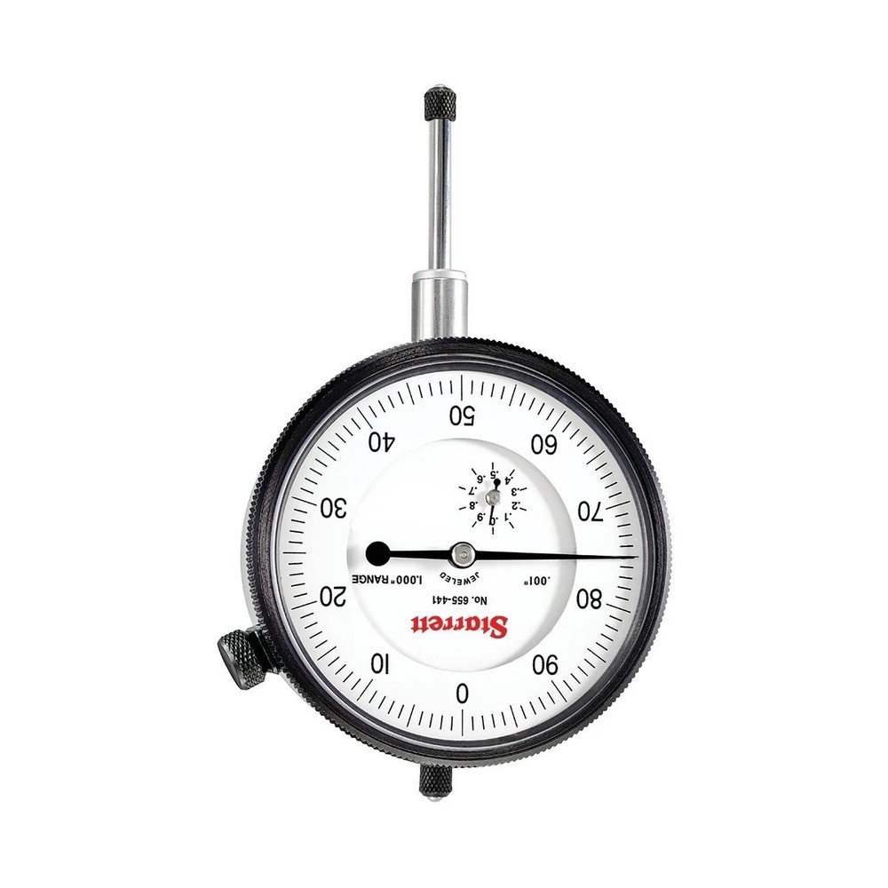 Starrett 655-441J Dial Indicator 0-1.000" Range, 0-100