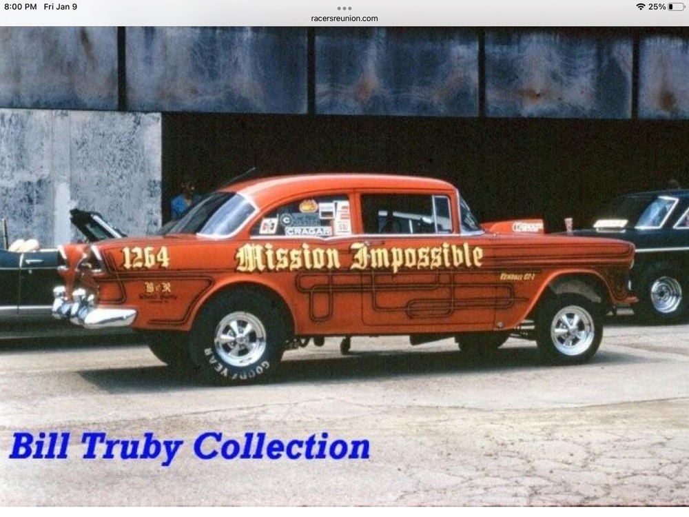 DECALS-Mission Impossible” 55 Chev Gasser, Beautiful, Decal skill required