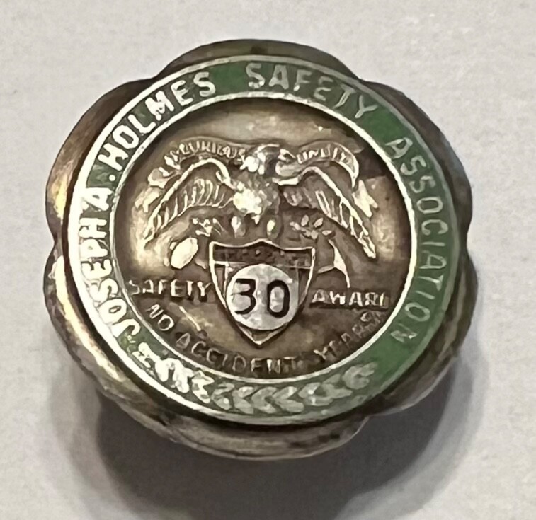 VTG Sterling Silver Joseph A Holmes Safety Award Pin 30 Years Coal Mining