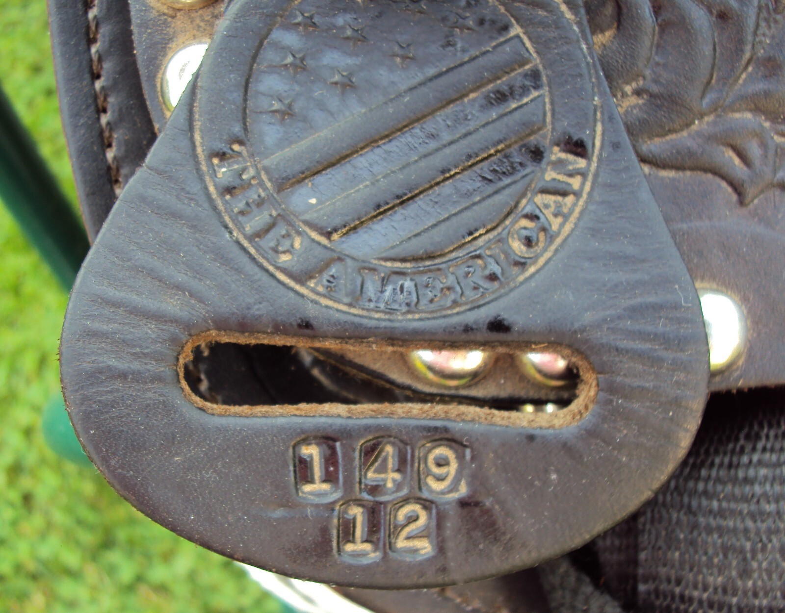 THE AMERICAN Childs Show Saddle- 12" - SILVER/Padded Seat -Tooled Design- GREAT!