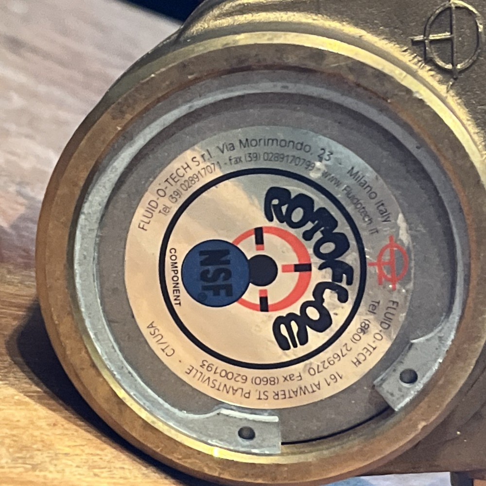 ROTOFLOW, FLUID-O-TECH, BRASS PUMP, 1/2"