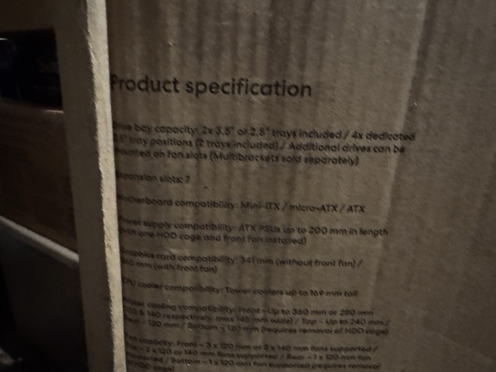 Fractal Define 7 Compact Black Computer Case See Pics