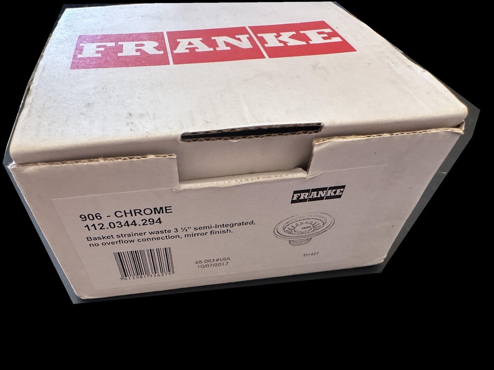 FRANKE Strainer Basket Single 906 CHROME - open box