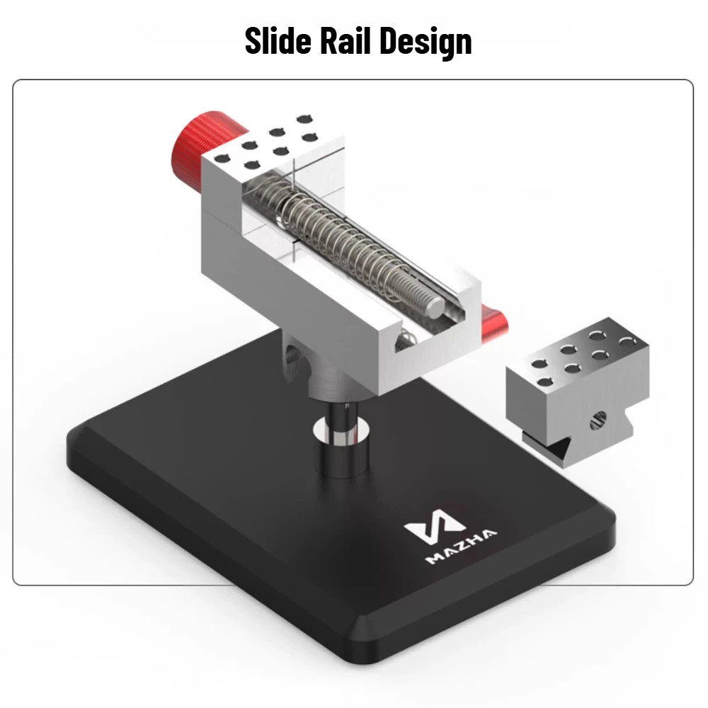 MAZHA Slide Rail Precision Clamps Bench Vise 45° Adjustable Model Making Tools