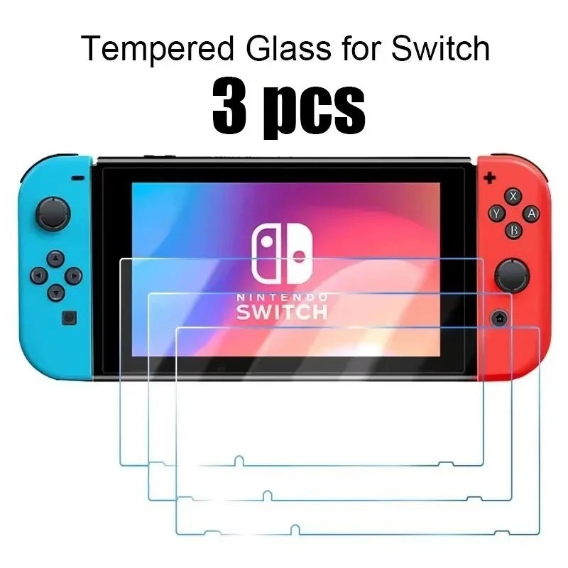 Tempered Glass Screen Protector for Nintendo Switch OLED Lite Clear 9H