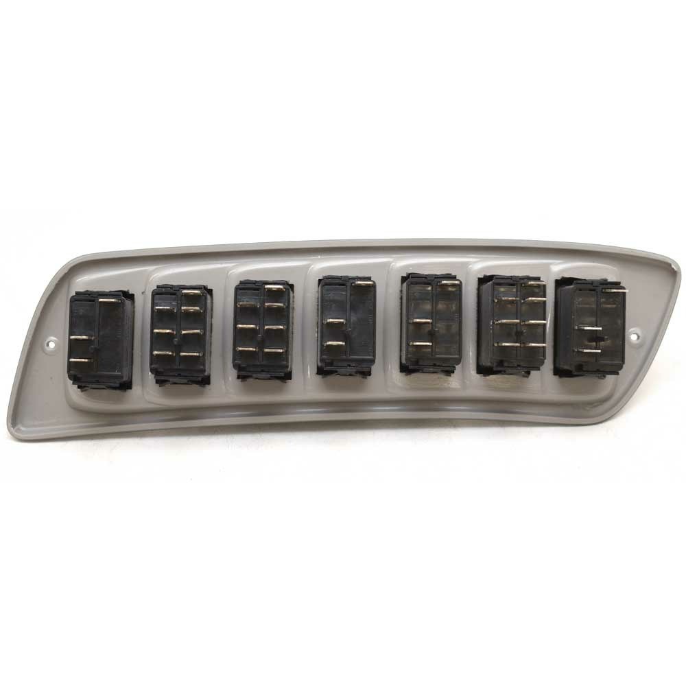 Tracker Boat Rocker Switch Panel | 7-Switch Metallic Silver
