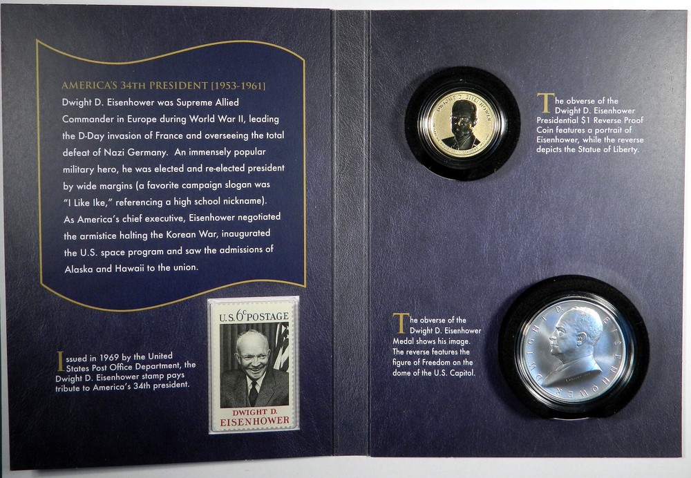 2015 DWIGHT EISENHOWER COIN & CHRONICLES COMPLETE SET ~ PRICED RIGHT!