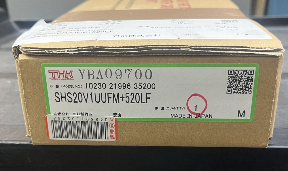 THK SHS20V1UUFM+520LF Linear Guide With Rail