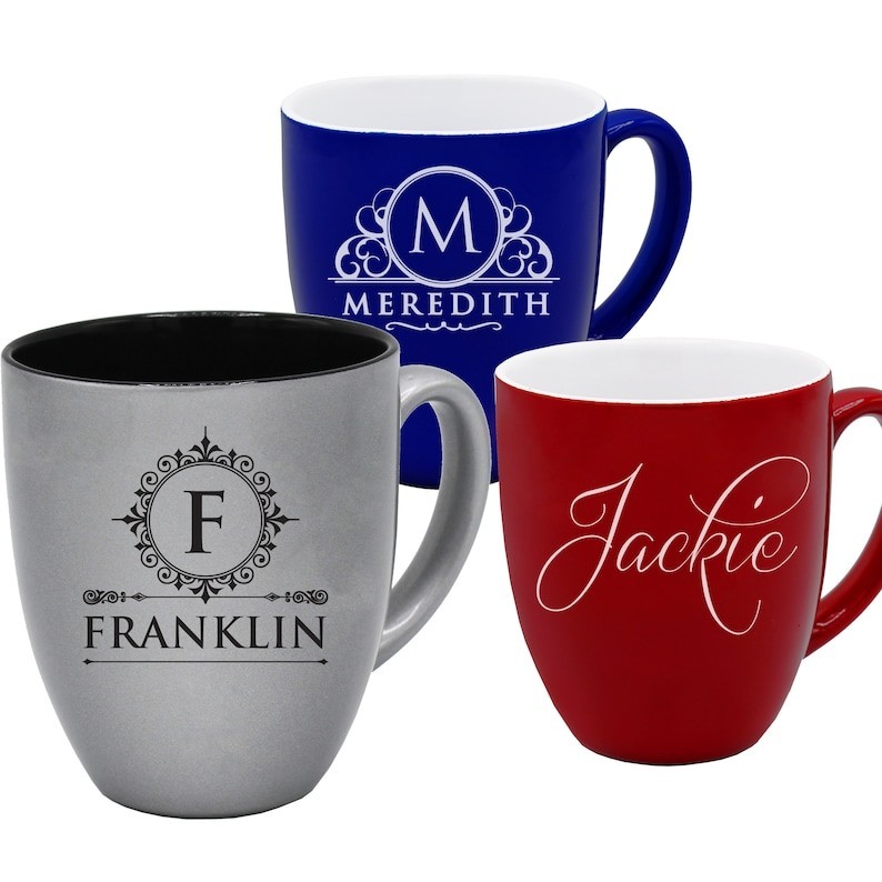 Customized Coffee Cup, Engraved Coffee Mug, Drinking Lover Gift