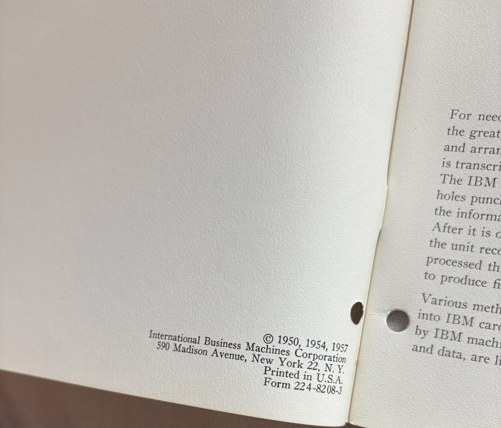 1955 IBM Electronics Machine Functions Book Vintage Original 1950