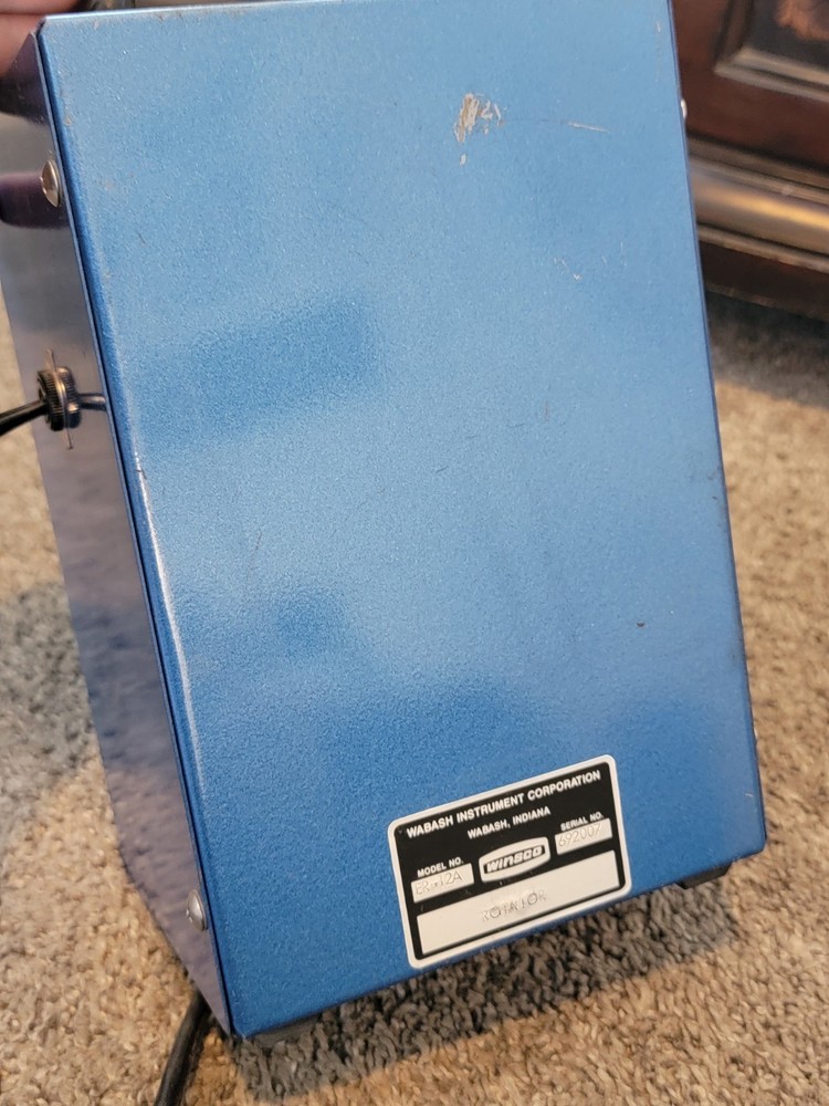 Vtg Winsco Wabash Instruments Constant Speed Rotator Model ER-12A