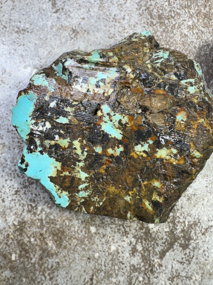 Natural Hubei turquoise nugget multi color
