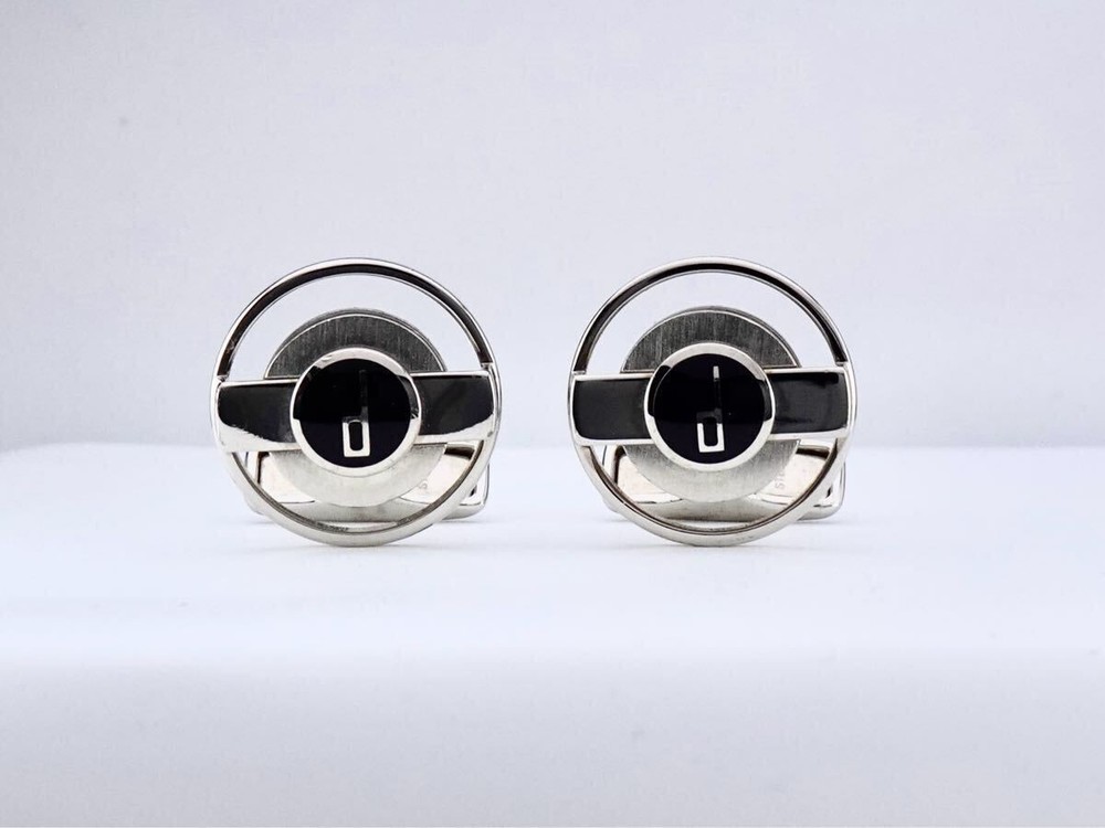 Dunhill Cufflinks Cutout Circle D Logo 7-7-217