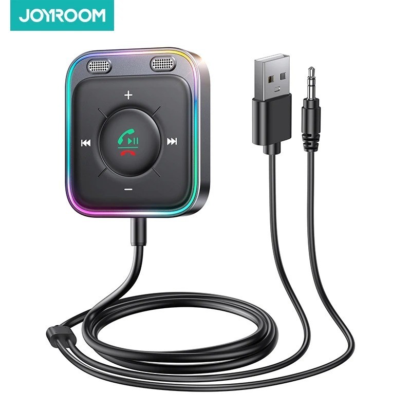 JOYROOM Bluetooth 5.4 AUX Car Adapter2025 Upgrade Stronger Dual Mics& Noise C...