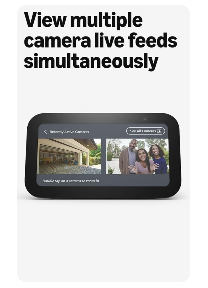 Amazon Echo Show 5 Smart Speaker, Alexa Voice Control, 5.5" Display, Black