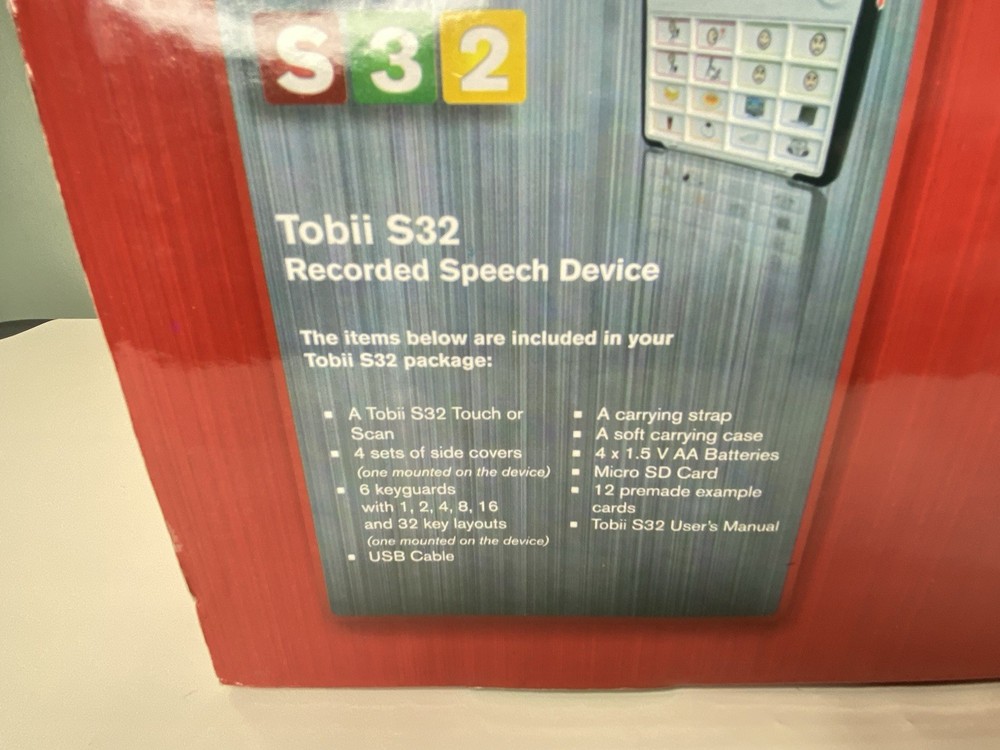 Tobii S32 Scan Recorded Speech Communication Device with Case