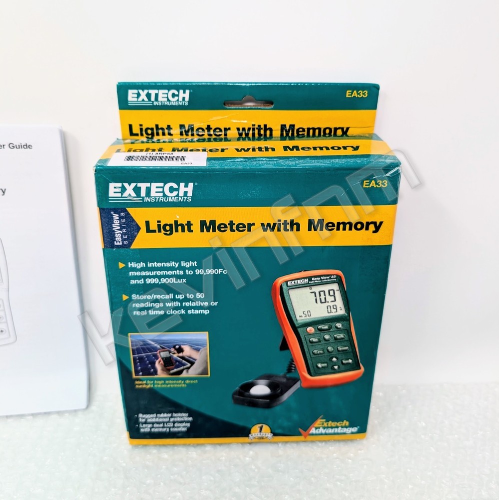*NEW & GENUINE* Extech® EA33 EasyView™ Light Meter w/ Memory Illuminance + CASE