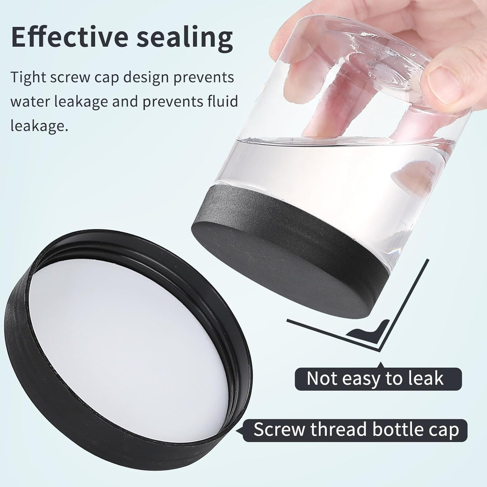 36PCS 8OZ Plastic Jars with Screw on Lids, Pen and Labels Refillable Empty round