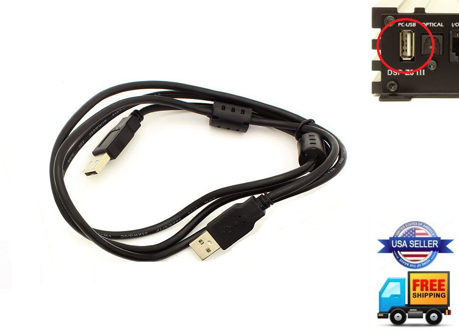 DSP to Laptop Computer Cable Cord USB for Alpine PXE-C80-88 Amplifier Processor