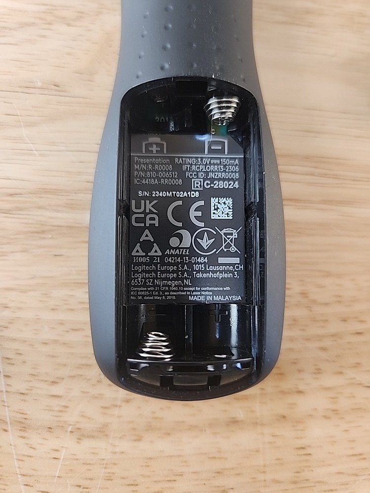 Logitech R400 Remote Wireless Presenter Laser Pointer