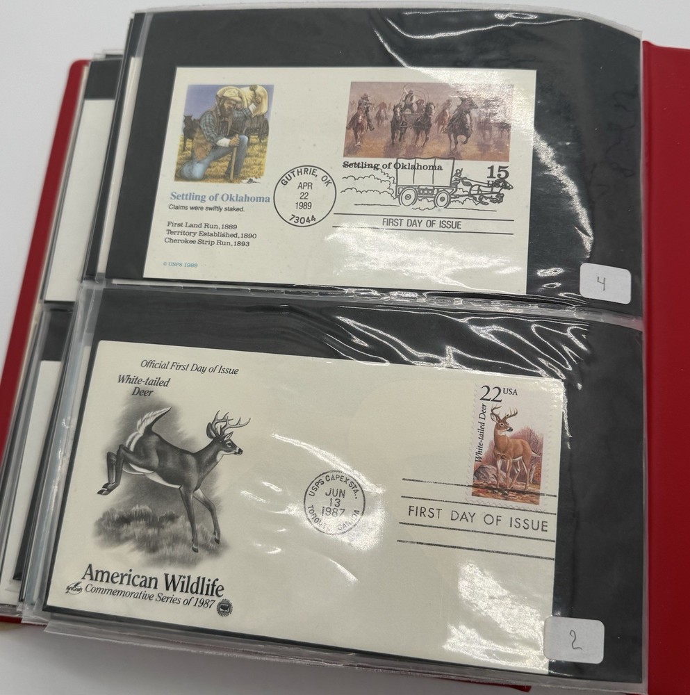 Commemorative First Day Issue Envelope/Postcard Collection Book ￼