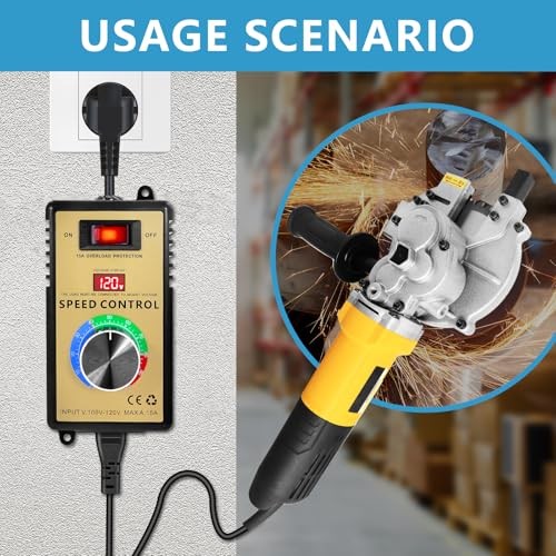 AC Motor Speed Controller 100V-120V 15A Variable Fan Speed Controller