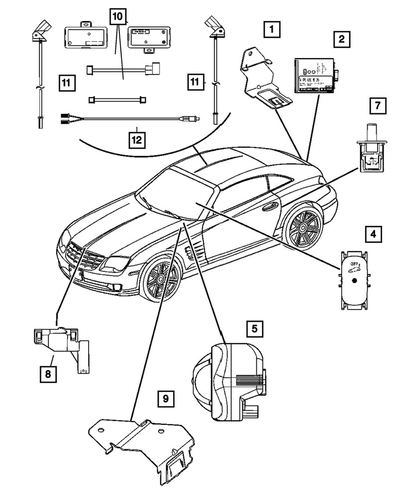 Genuine Mopar Security Alarm Switch 5104859AA