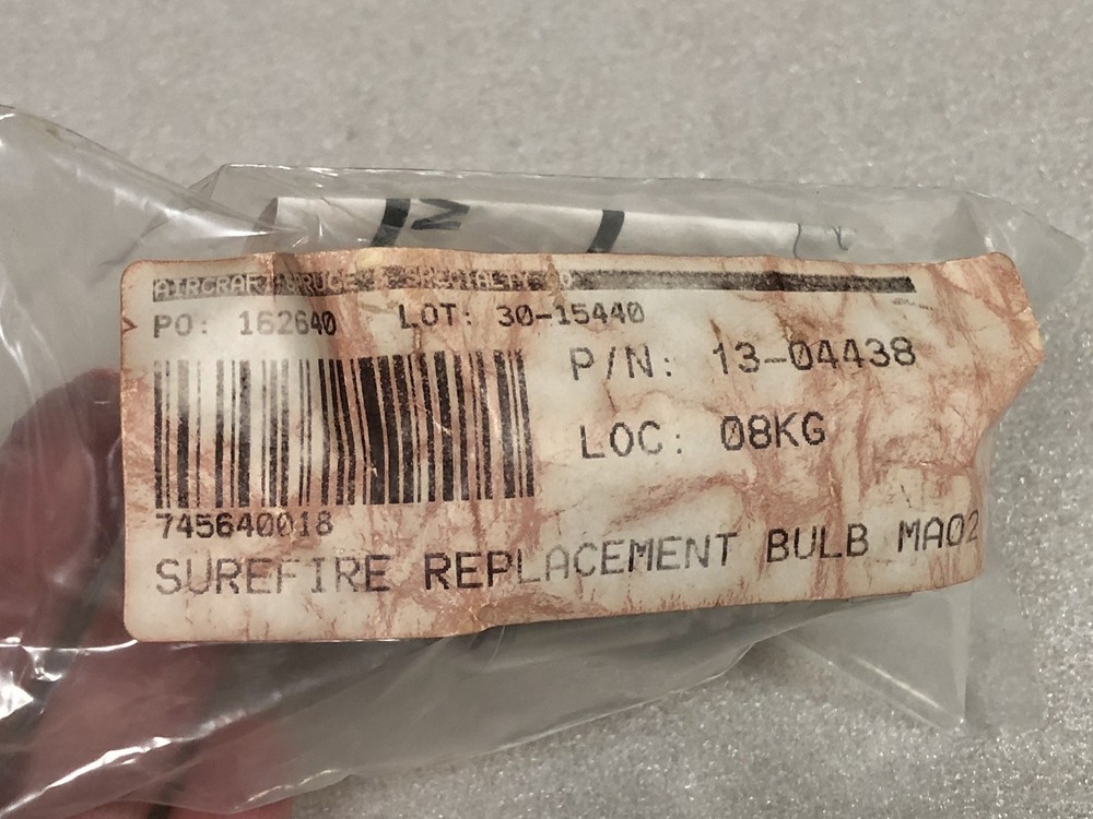 SUREFIRE Model MA02 Lamp Assembly For A2 Flashlight / 50 Lumen NOS