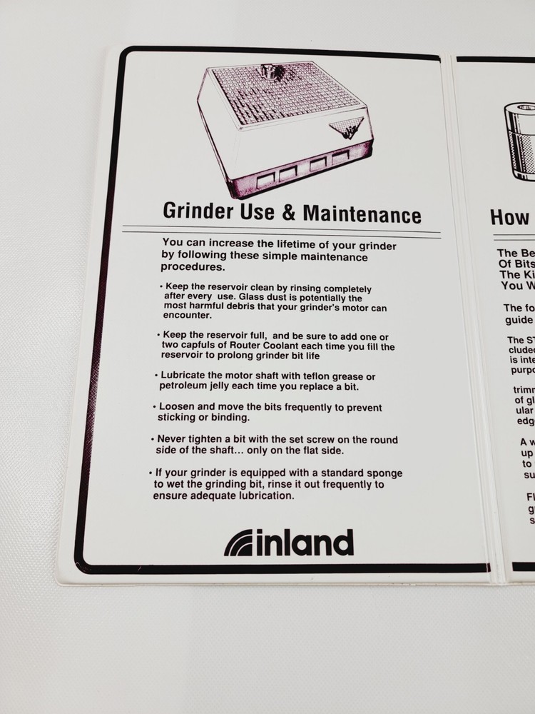 Inland Wizard Use and Maintenance Hardback Manual