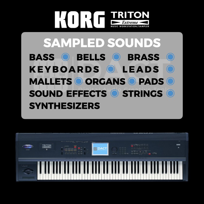 Korg Triton Extreme Synthesizer Sample Library - Instant Access