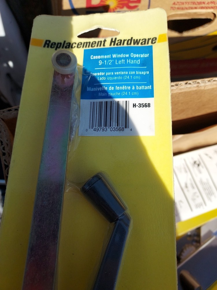 2 Slide-Co Casement Window Operator 9 1/2" Left Hand