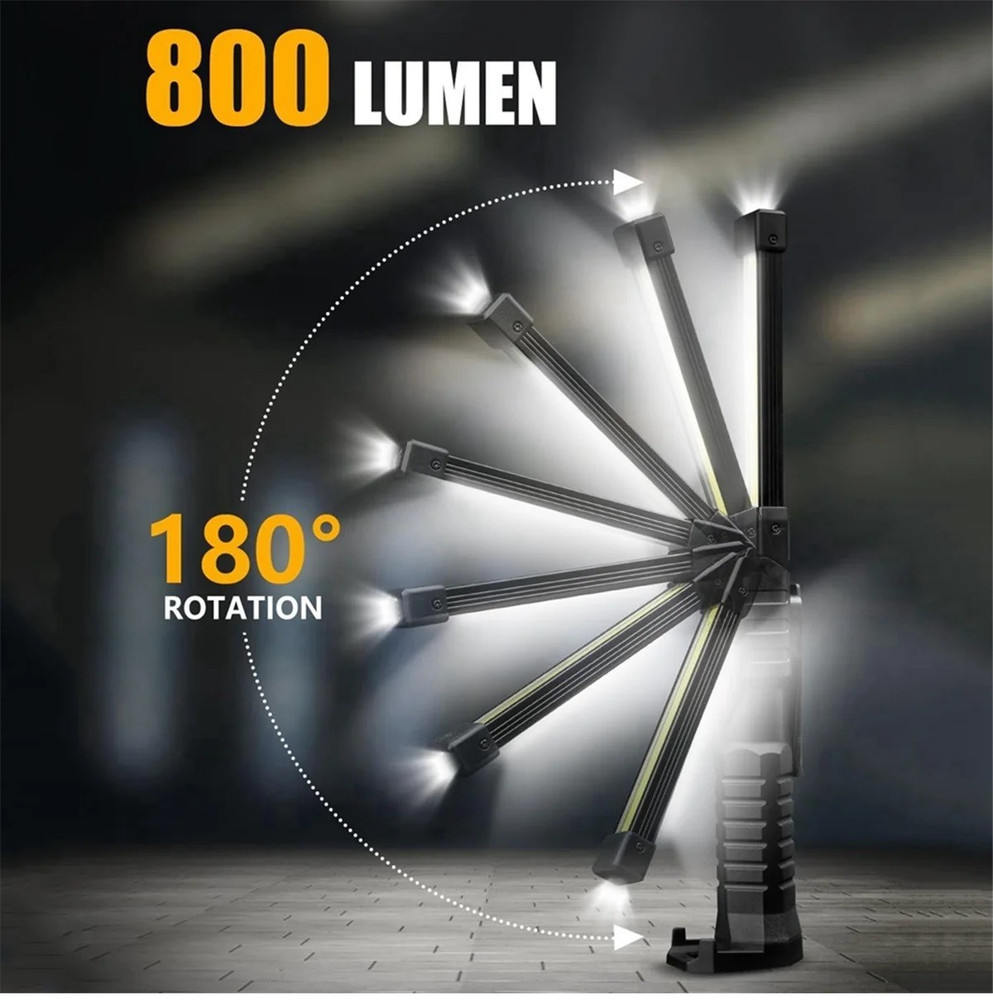 Professional Mechanic LED COB Work Light Rechargeable Multi Functional USB Power