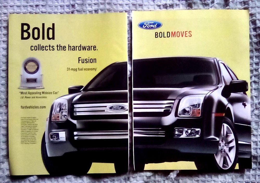 2007 Ford Fusion 2pg Print Ad